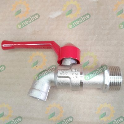 ก๊อกน้่ำ ก๊อกบอลด้ามแดง ก๊อกด้ามแดง ขนาด 3/4" (6หุน) (Sanwa)