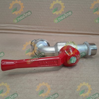 ก๊อกสนาม ก๊อกน้ำประปา ก๊อกเปิดปิดทองเหลือง ขนาด 1/2 นิ้ว (4หุน) ยี่ห้อ Sanwa ซันวา