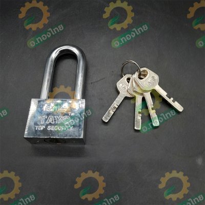 กุญแจ กุญแจบ้าน กุญแจระบบลูกปืน (คอยาว สีเงิน) 45mm. (TAYO)