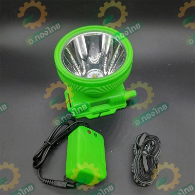 ไฟฉายคาดหัว แสงไฟขาว ไฟส่องกบ ไฟหาปลา ไฟฉายดำน้ำ LED ยี่ห้อ AppleGreen 6G มีสวิตช์เร่งหรี่