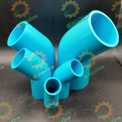 ข้องอ 45 องศา PVC พีวีซี ขนาด 1/2 - 2 นิ้ว หนา 13.5 ยี่ห้อ ท่อน้ำไทย