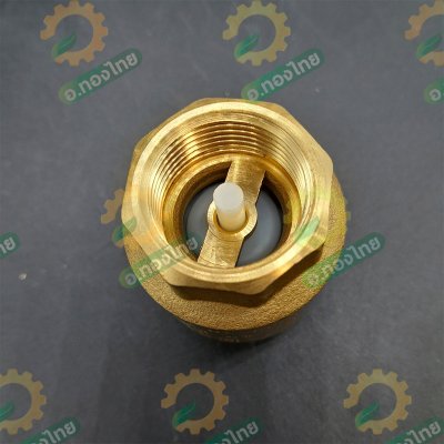 เช็ควาล์วตั้ง เช็ควาล์วสปริง วาล์วกันย้อน ทองเหลือง ขนาด 1 นิ้ว ยี่ห้อ SANWA