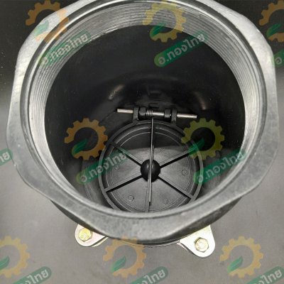 ฟุตวาล์ว PVC หัวกะโหลกดูดน้ำ ลิ้นสปริง 5 หู แบบกลียวใน สีดำ ขนาด 4 นิ้ว (Red Hand)