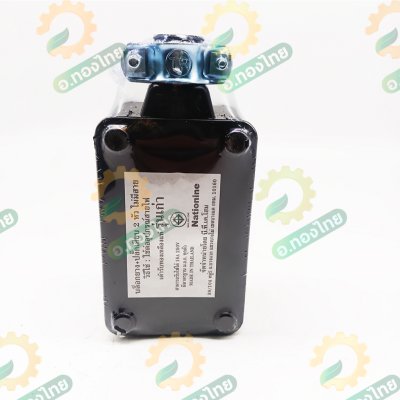 บล็อกยาง 2 x 4 พร้อมปลั๊กกราวค์คู่ สีดำ 16A 250V (Nationine)