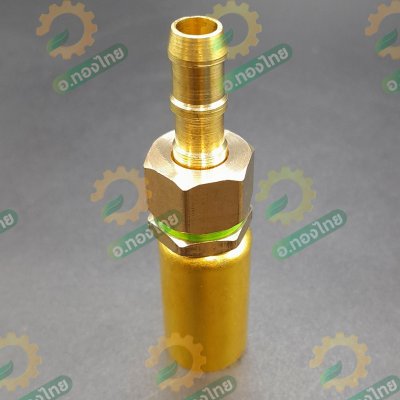 ข้อต่อสายพ่นยา ปลอกพ่นยา ชุดหัวย้ำสายพ่นยาทองเหลือง (ผู้-เมีย)