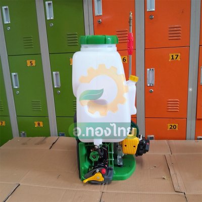 เครื่องพ่นยา ฉีดยา (ปั๊มทองเหลือง) 767 คาบูลูกลอย 2 จังหวะ 25 ลิตร ยี่ห้อ พลังไทย