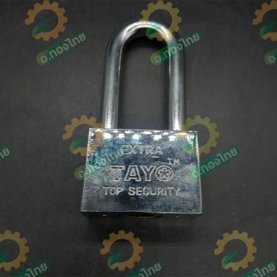 กุญแจ กุญแจบ้าน กุญแจระบบลูกปืน (คอยาว สีเงิน) 45mm. (TAYO)