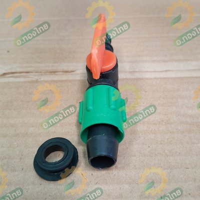 Super product วาล์วน้ำหยด + ลูกยาง ก๊อกน้ำหยด วาล์วเทปน้ำหยด ขนาด 16 มิล (1 ชุด)