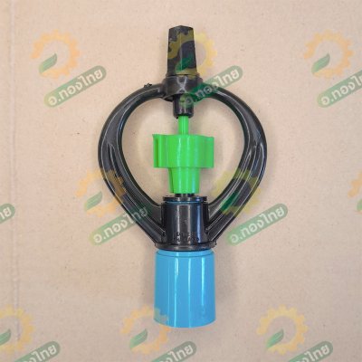 สปริงเกอร์ สายฝน + ฝาครอบ PVC 1/2 (สี่หุน) เสียบท่อพีวีซีได้เลย-สีเขียว