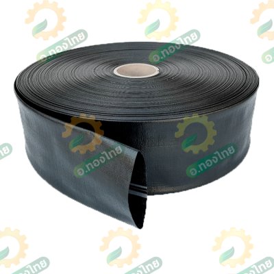 สายส่งน้ำ สายสปริงเกอร์ ท่อผ้าใบ เคลือบ PVC สายดับเพลิง 2 นิ้ว I 3 นิ้ว (สีดำ) ยาว 100 เมตร