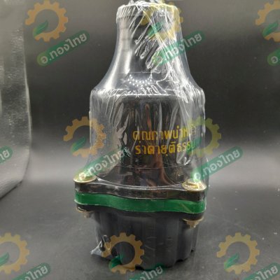 ฟุตวาล์ว PVC หัวกะโหลกดูดน้ำ ลิ้นสปริง 4 หู แบบสวม สีดำ ขนาด 2 นิ้ว (Red Hand)