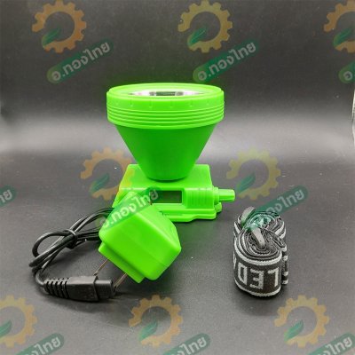 ไฟฉายคาดหัว แสงไฟขาว ไฟส่องกบ ไฟหาปลา ไฟฉายดำน้ำ LED ยี่ห้อ AppleGreen 6G มีสวิตช์เร่งหรี่