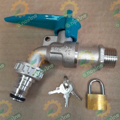 ก๊อกกุญแจ ก๊อกสนามกุญแจ ขนาด 1/2 นิ้ว รุ่น CKT15L ยี่ห้อ SANWA ซันวา