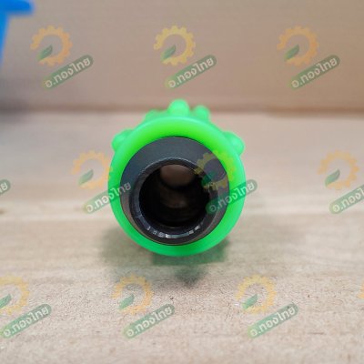 ข้อต่อเทปน้ำหยด ข้อต่อสายน้ำหยด แบบเกลียวหมุนล็อค (สีเขียว) ขนาด 16 มม. (100ตัว)