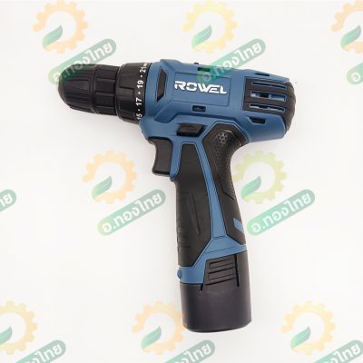 สว่านแบตไร้สาย สว่านกระแทกไร้สาย 12V พร้อมแบต 1 ก้อน รุ่น RW-110 ยี่ห้อ ROWEL