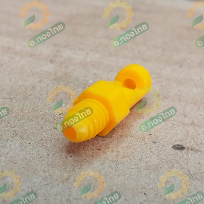 มินิสปริงเกอร์ หัวฉีดสเปรย์ 180 องศา หัวเจ๊ทยาว ต่อสายไมโคร PE สีเหลือง (100 ตัว) S&S