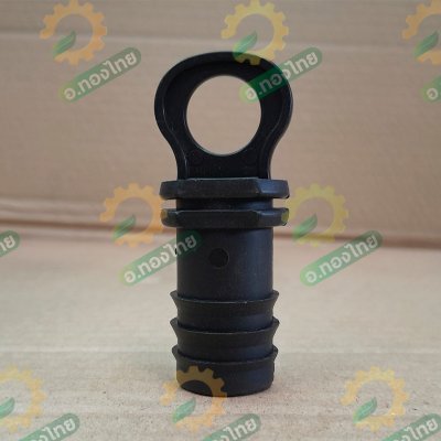 ตัวอุดปลายท่อ PE ตัวปิดท่อพีอี ขนาด 16 , 20 , 25 มิล แบบมีห่วง ยี่ห้อ ปลาวาฬ