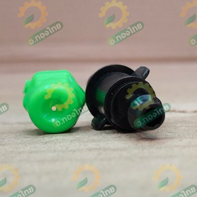 หัวพ่นหมอก หัวฉีดสเปรย์ พ่นละออง น้ำออก 1 ทาง ต่อสายไมโคร ท่อ PE (สีเขียว)