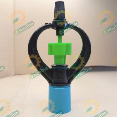 สปริงเกอร์ สายฝน + ฝาครอบ PVC 1/2 (สี่หุน) เสียบท่อพีวีซีได้เลย-สีเขียว