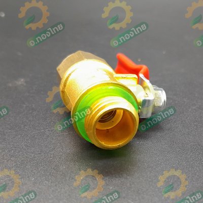 บอลวาล์วพ่นยา ก๊อกพ่นยา ทองเหลือง เกลียว 2หุน ก๊อกเปิดปิด (ผู้+ผู้)