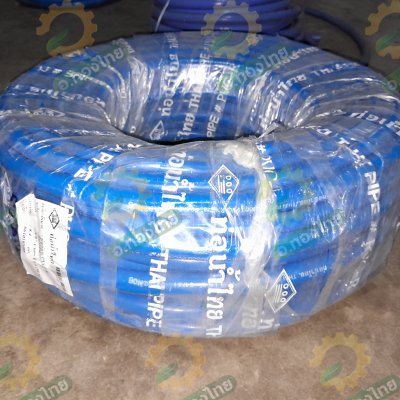 สายยางทึบแสง PVC-R สีน้ำเงิน ขนาด 5/8" (5 หุน) ขนาด 10-50 เมตร (ท่อน้ำไทย) (สวมได้กับก็อก4หุน)