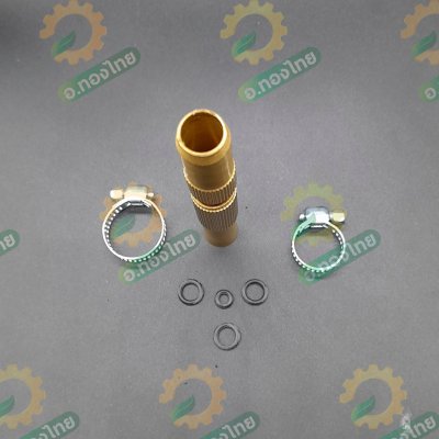 หัวฉีดน้ำทองเหลือง หัวฉีดน้ำต่อสายยาง ปืนฉีดน้ำ รดน้ำต้นไม้ รุ่น DM-19 ยาว 4 นิ้ว