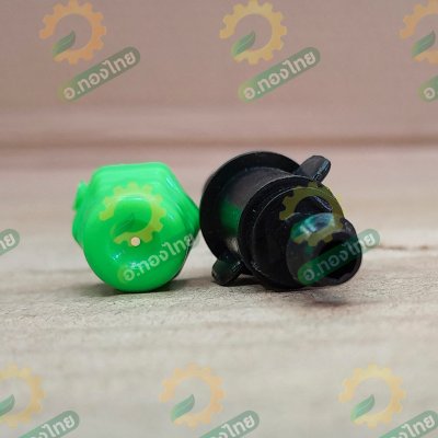 หัวพ่นหมอก หัวฉีดสเปรย์ พ่นละออง น้ำออก 1 ทาง ต่อสายไมโคร ท่อ PE (สีเขียว)