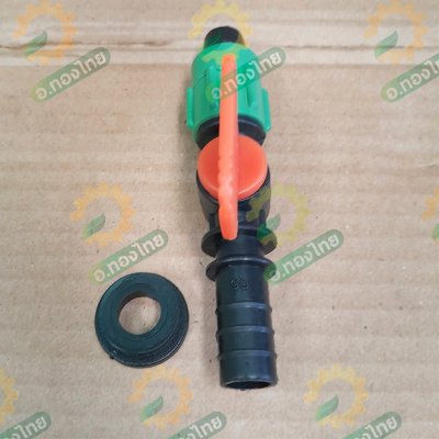 Super product วาล์วน้ำหยด + ลูกยาง ก๊อกน้ำหยด วาล์วเทปน้ำหยด ขนาด 20 มิล (1 ชุด)