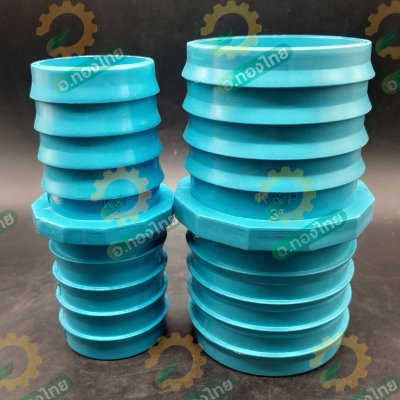 ปล่องกลาง PVC ข้อต่อสวมสายยาง ขนาด 2-3 นิ้ว แป๊ปรีด แป๊ปลดเสียบสาย (สีฟ้า)