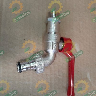 ก๊อกสนาม ก๊อกน้ำประปา ก๊อกเปิดปิดทองเหลือง ขนาด 1/2 นิ้ว (4หุน) ยี่ห้อ Sanwa ซันวา