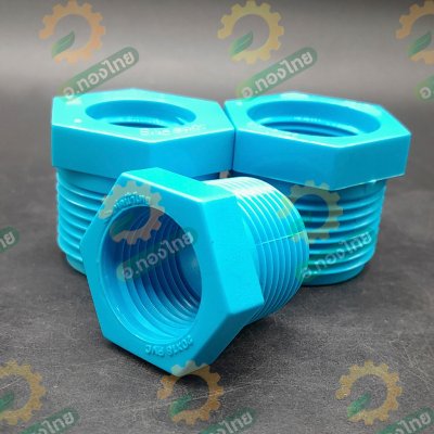 ลดเหลี่ยมพีวีซี PVC ข้อลดเกลียว ขนาด 1/2 , 3/4 , 1 นิ้ว หนา 13.5 (ท่อน้ำไทย)