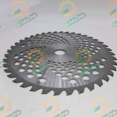 ใบมีดตัดหญ้า ใบเลื่อยวงเดือน แบบติดเล็บ ขนาด 10 นิ้ว (สีเงิน)