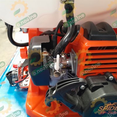 เครื่องพ่นยา เครื่องฉีดยา ถังพ่นยา 767 คาร์บู ลูกลอย สะพายหลัง 25 ลิตร ยี่ห้อ SPIDER (สีแดง/ส้ม)