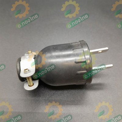 ปลั๊กยางตัวผู้ 2 ขา ขาแบน Rubber US-Plug (ไม่มีสาย) รูเสียบ 16A 250V (Sokawa)