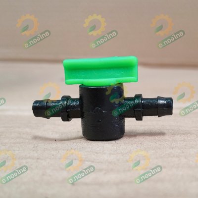 วาล์วสายไมโคร รุ่น 368-1 ขนาด 5/7 มม. สีเขียว - ดำ (กนก)