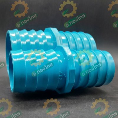 ปล่องกลาง PVC ข้อต่อสวมสายยาง ขนาด 2-3 นิ้ว แป๊ปรีด แป๊ปลดเสียบสาย (สีฟ้า)
