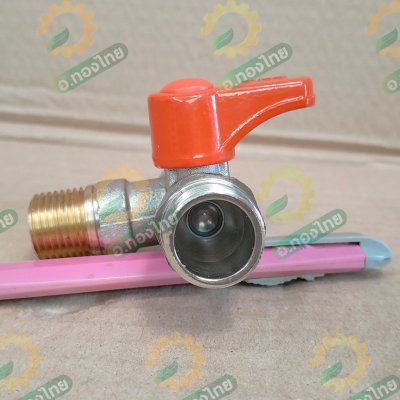 มินิบอลวาล์ว 3 ทาง (2 วาล์ว) ทองเหลือง ผู้+ผู้+ผู้ ขนาด 1/2 นิ้ว ยี่ห้อ ANA