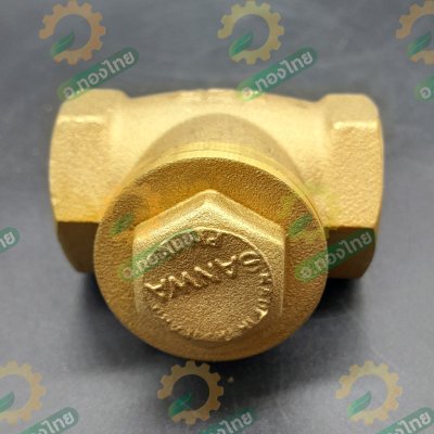 เช็ควาล์วนอน เช็ควาล์วสวิง วาล์วกันย้อน ทองเหลือง ขนาด 1 1/2 นิ้ว ยี่ห้อ ANA