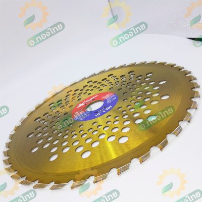 ใบมีดตัดหญ้า ใบเลื่อยวงเดือน แบบติดเล็บ ยี่ห้อ ROBIN ขนาด 10 นิ้ว (สีทอง)