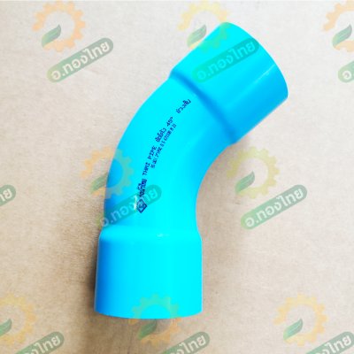 ข้อโค้ง 45 องศา ขนาด 2 , 2 1/2 , 3 , 4 นิ้ว หนา 8.5 ยี่ห้อ ท่อน้ำไทย (ช่วงสั้น)