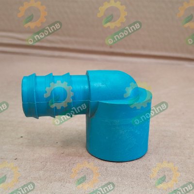 ข้องอ PVC-PE ขนาด 1/2*20 มิล (สวมนอกท่อPVC) สีฟ้า