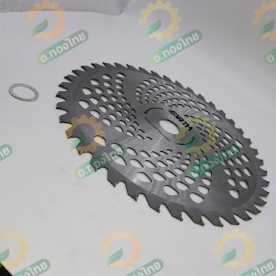 ใบมีดตัดหญ้า ใบเลื่อยวงเดือน แบบติดเล็บ ขนาด 10 นิ้ว (สีเงิน)