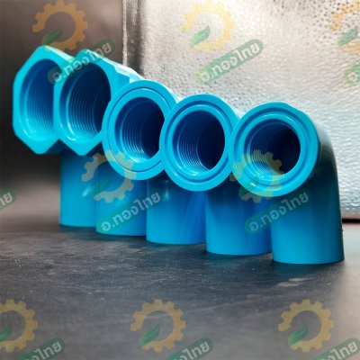 งอเกลียวใน ข้องอ 90 องศา PVC พีวีซี ขนาด 1/2 - 2 นิ้ว หนา 13.5 ยี่ห้อ ท่อน้ำไทย