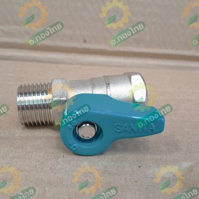 มินิบอลวาล์ว วาล์วปิดเปิด (ผู้-เมีย) ขนาด 1/2 (สี่หุน) ยี่ห้อ ซันวา SANWA ทองเหลือง 