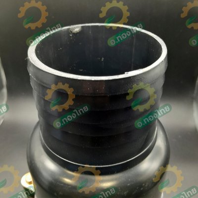 ฟุตวาล์ว PVC หัวกะโหลกดูดน้ำ ลิ้นสปริง 5 หู แบบสวม สีดำ ขนาด 4 นิ้ว (Red Hand)