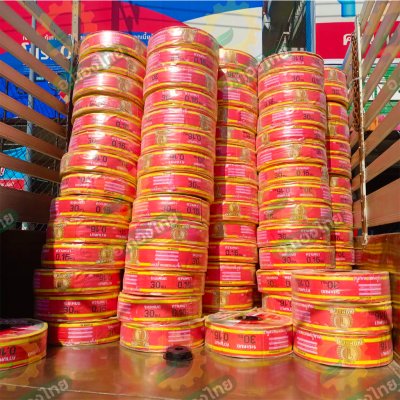 เทปน้ำหยด สายน้ำหยด 30 cm ยาว 1000 เมตร 30x1000 หนา 0.16 ยี่ห้อ นัมเบอร์วัน (Number 1) แบบรูเดี่ยว