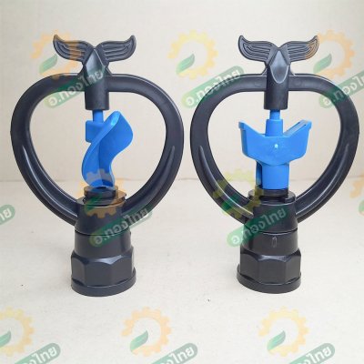 สปริงเกอร์ เกลียวใน 1/2 นิ้ว (โครงหมุนรอบตัว-สีฟ้า) น้ำออก2ทาง รุ่น WSF2 ยี่ห้อ ปลาวาฬ
