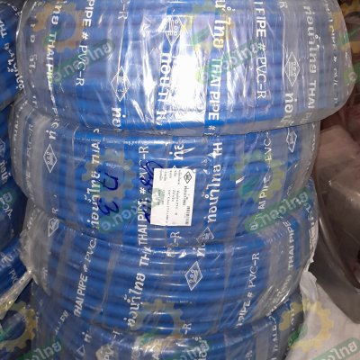 สายยางทึบแสง PVC-R สีน้ำเงิน ขนาด 5/8" (5 หุน) ขนาด 10-50 เมตร (ท่อน้ำไทย) (สวมได้กับก็อก4หุน)