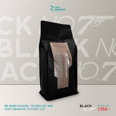 BLACK NO.7 เมล็ดกาแฟคั่วกลาง