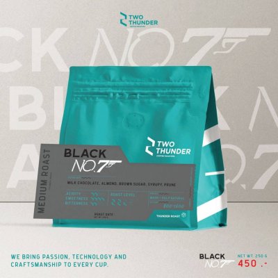 BLACK NO.7 เมล็ดกาแฟคั่วกลาง